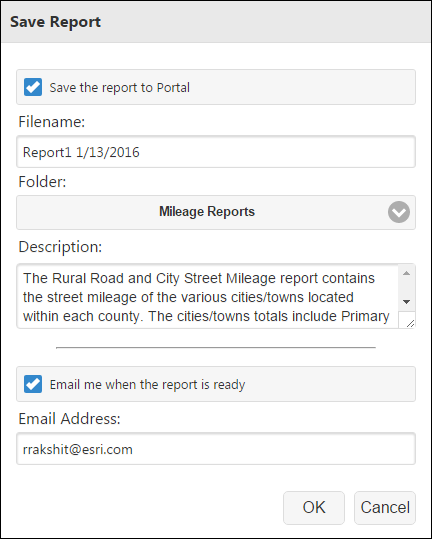 Saving Report Saving Report